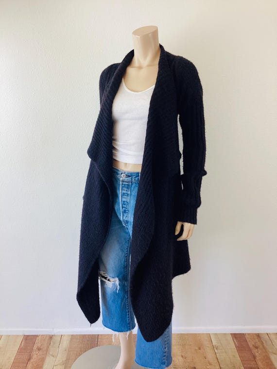 RICK OWENS Gleam Draped Open Front Asymmetrical S… - image 4