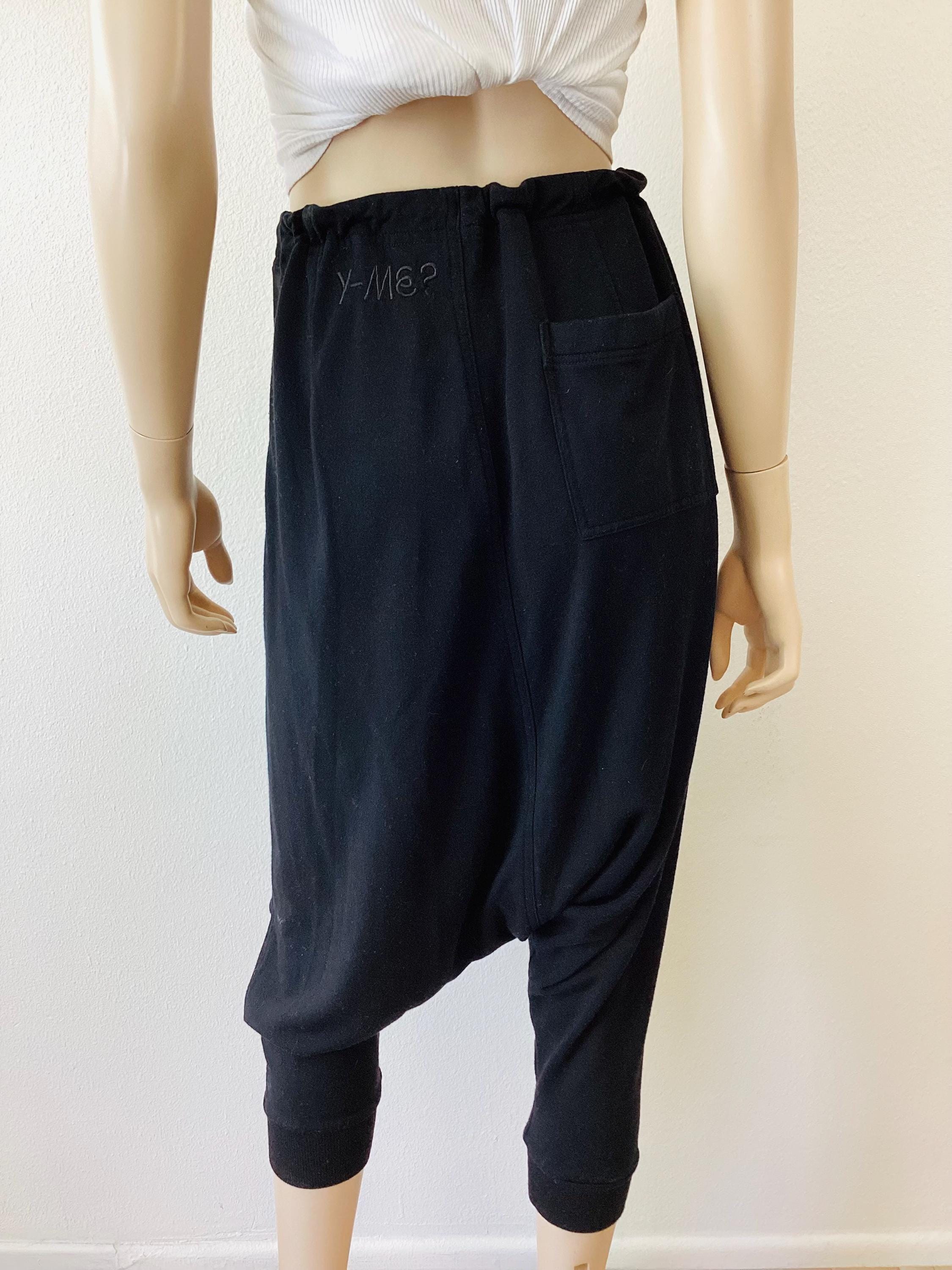 YOHJI YAMAMOTO X Adidas Y-3 Low Crotch Black Y-ME? Athletic Jogger 