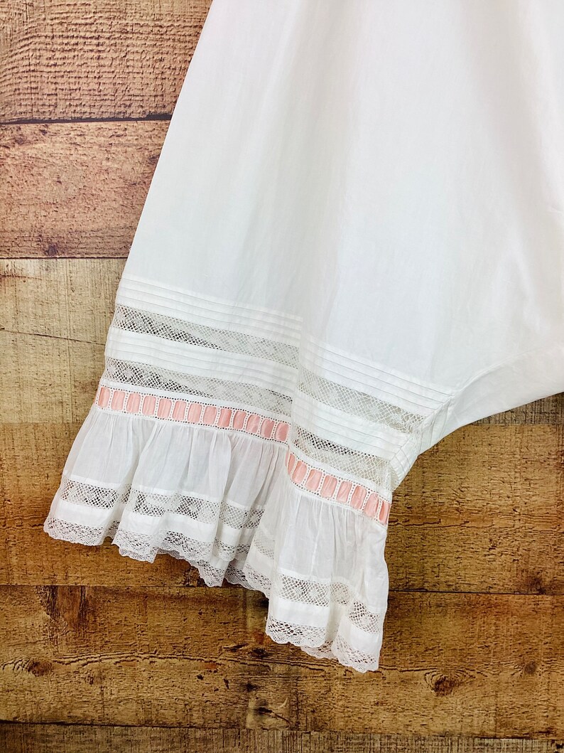 Vintage Antique 1900s EDWARDIAN / VICTORIAN White Cotton & LACE Bloomers image 3