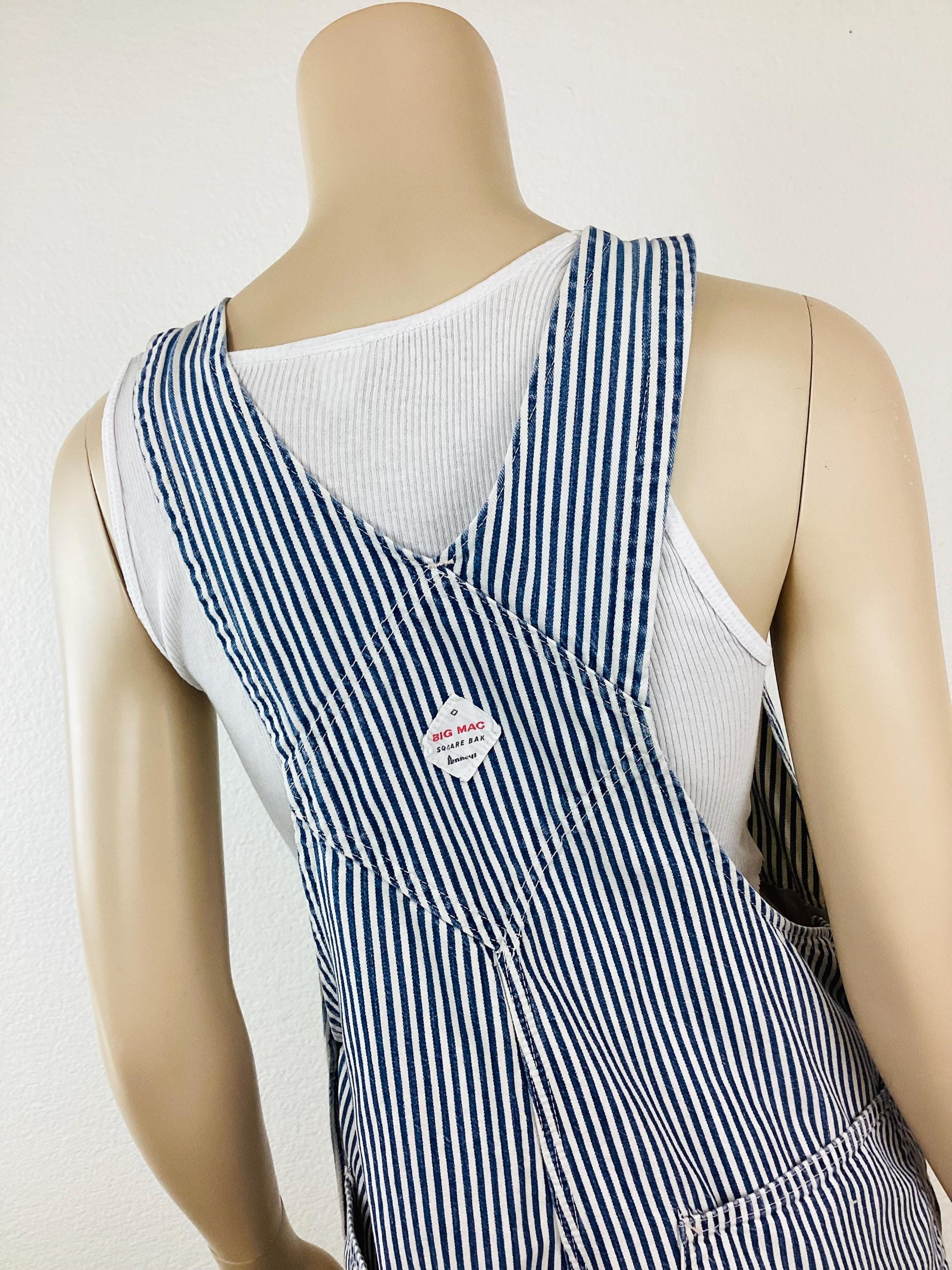 Vintage BIG MAC Sanforized ENGINEER / Hickory Stripe Denim