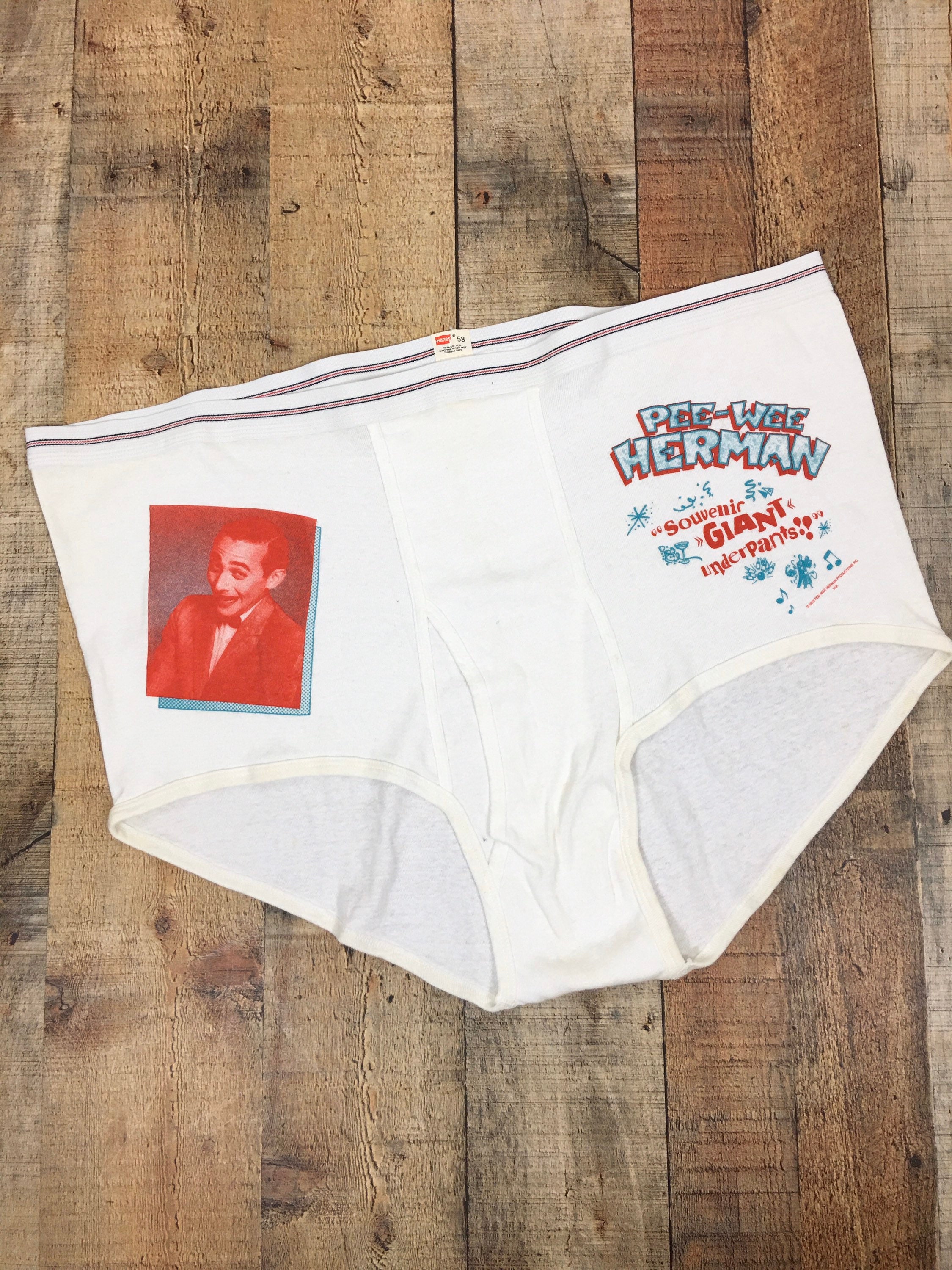 80s Vintage PEE WEE HERMAN Souvenir Giant Underpants Novelty / Joke / 1983