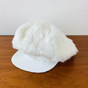 Vintage 70s Style DOLCE & GABBANA White FUR Cap / Hat