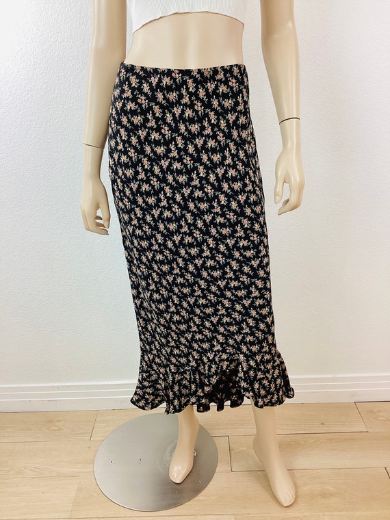 Vintage 1990s BETSEY JOHNSON Floral BIAS Cut Merm… - image 4