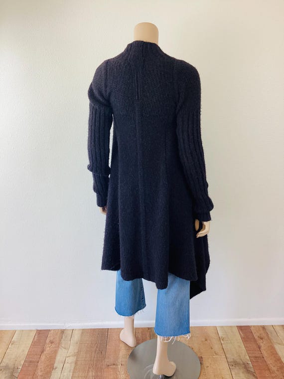 RICK OWENS Gleam Draped Open Front Asymmetrical S… - image 9