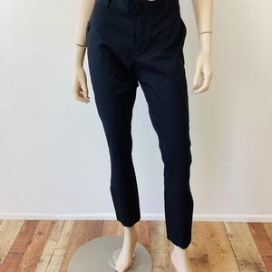 HELMUT LANG Black MINIMALIST Low Rise Pants / Trousers
