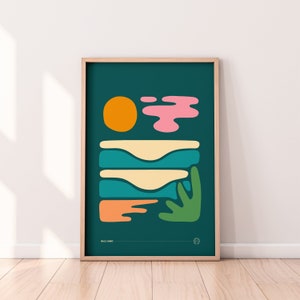 Endless Summer, Wall Art, Giclee Art, Ocean Art, Home Decor, AirBnB, Outdoor Inspired, Slow Living, Waves, Sunset, Beach, A1, A2, A3, A4