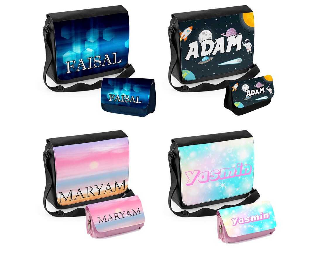 Customisable School Bag and Pencil Case Combo Back to School Etsy