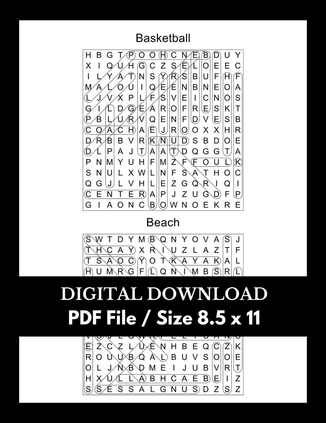 Large Printable Word Searches For Seniors