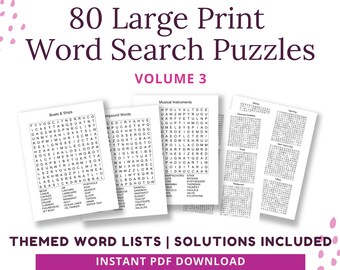 word search puzzle etsy