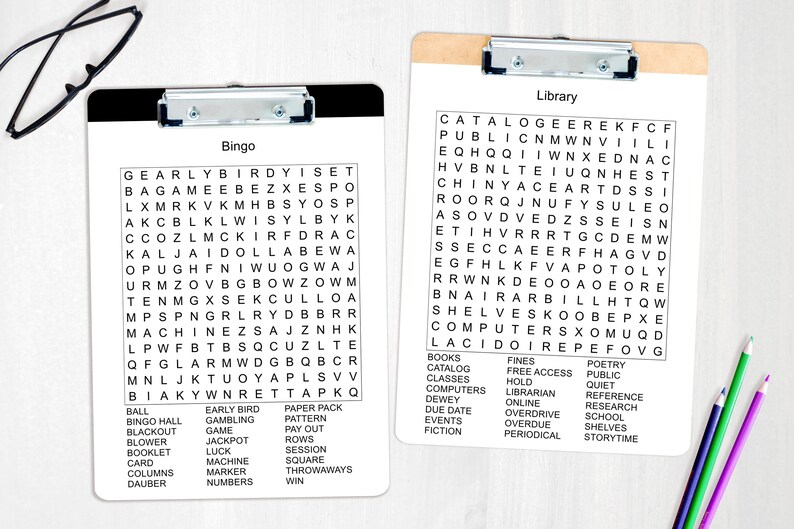 Word Search Printable, 26 Word Search Puzzles for Adults, Large Print ...