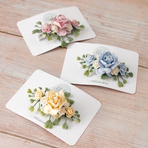 Flower girl hair piece, flower  hair clip, Flower girl hair, cake smash prop, wedding hair, bridesmaid hair