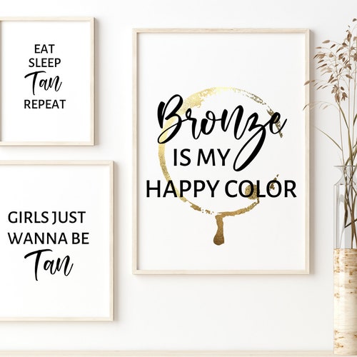 Tanning Salon Decor 3pc Printable Wall Art Instant Download - Etsy