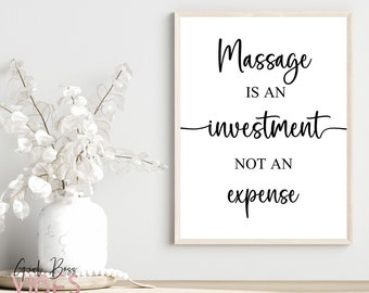 Massage Room Décor, Massage Therapists, Printable Wall Art, Instant Download