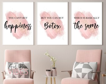 Botox Art, Botox Quotes, Botox and Fillers, Cosmetic Clinic, Printable Wall Art, Instant Download Wall Décor