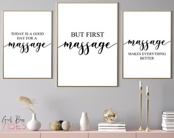 Massage Wall Art Etsy