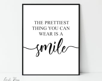 Dental Art, Teeth Whitening, Printable Wall Art, Dental Office Decor, Smile quote, Dental Office Print, Instant Download