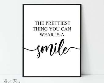 Dental Art, Teeth Whitening, Printable Wall Art, Dental Office Decor, Smile quote, Dental Office Print, Instant Download