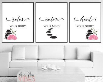 Massage Room Decor Etsy