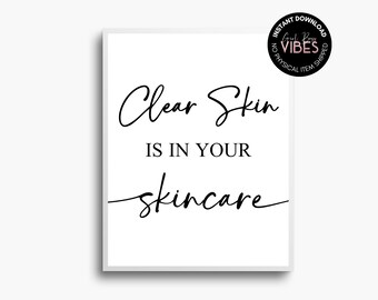 Skincare Salon Print: Esthetician Decor Poster (Digital Download)
