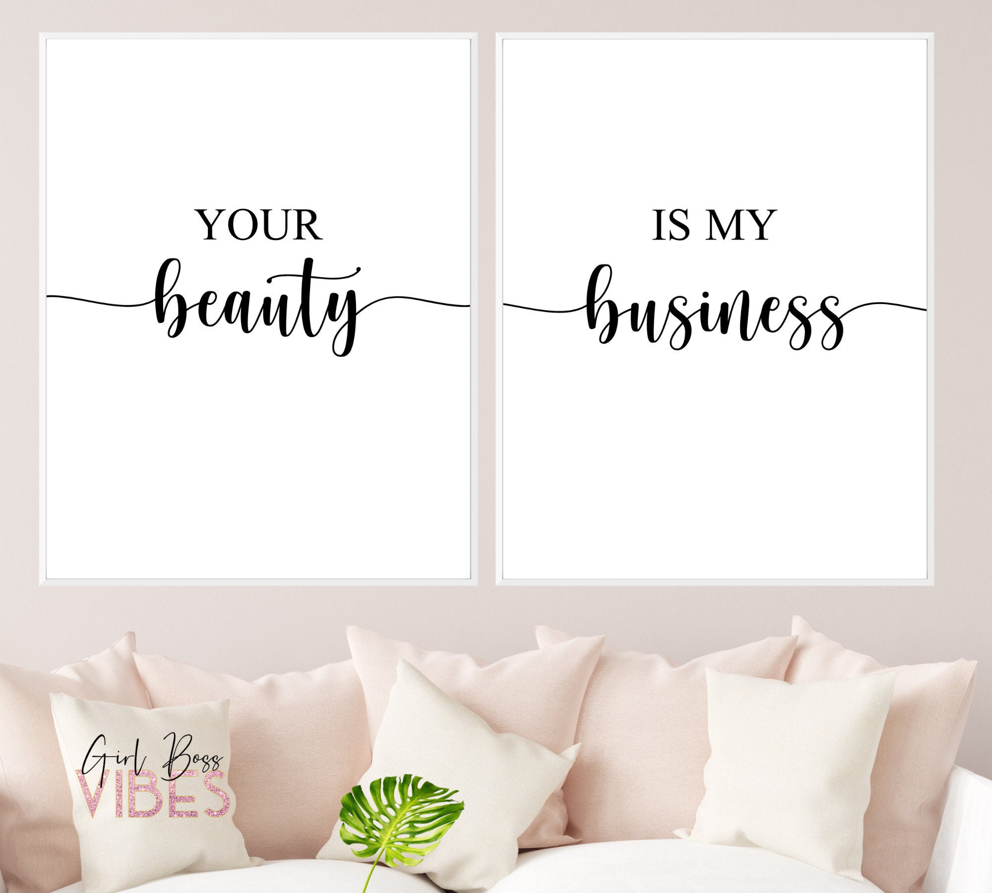 Salon Decor Signs Set of 2 Prints Digital Download  Etsy