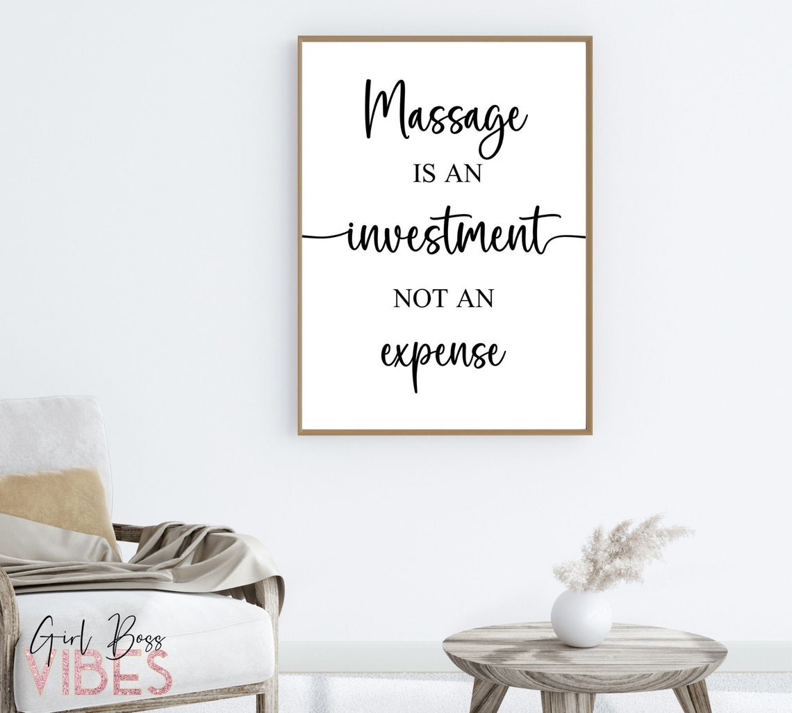 Massage Room Décor Massage Therapists Printable Wall Art Etsy