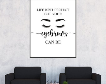 Eyebrow Printable Wall Art: Salon Decor (Digital Download)