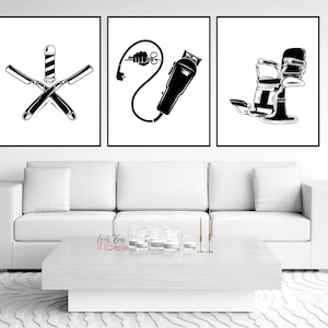 Barbershop Décor, Barber Shop Printable Signs, Haircut Poster, Barber Gift,Download
