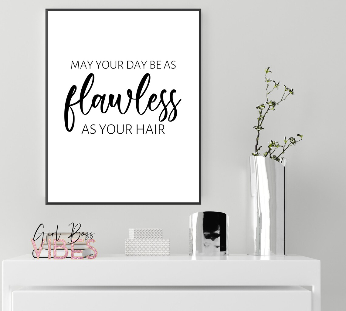 Hair Art Salon Suite Decor Ideas Printable Wall Art Etsy