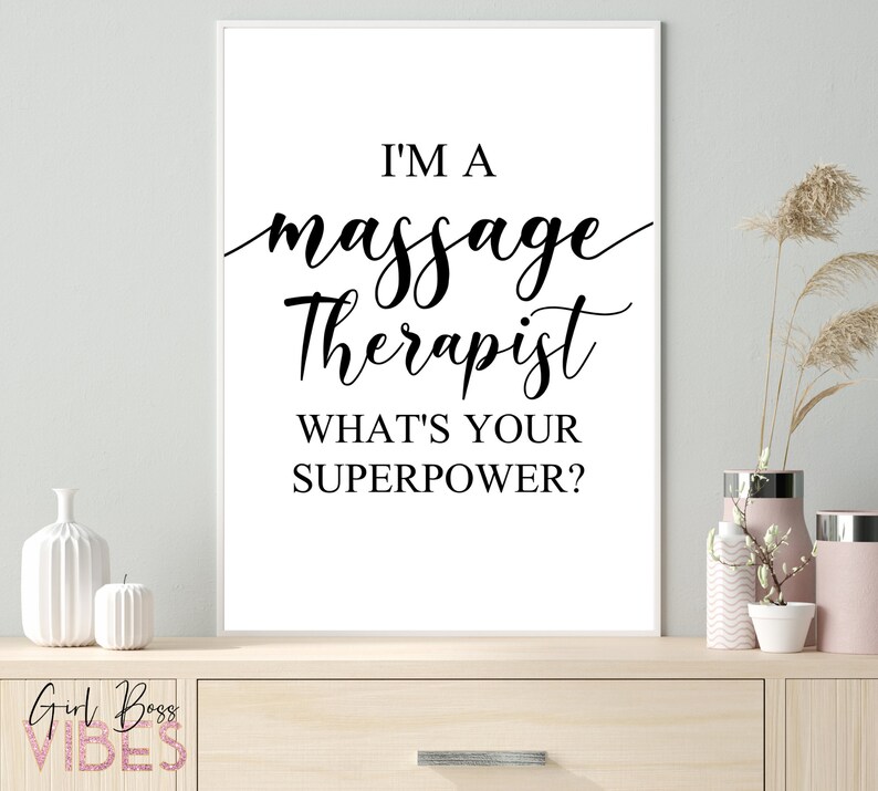 Massage Therapist Gift Printable Wall Art Massage Therapist - Etsy