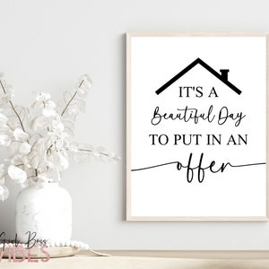 Realtor Sign, Printable Wall Art, Open House Welcome Sign, Real Estate Agent, Real Estate Sign, Download