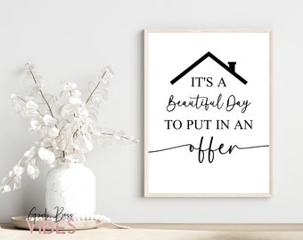 Realtor Sign, Printable Wall Art, Open House Welcome Sign, Real Estate Agent, Real Estate Sign, Download