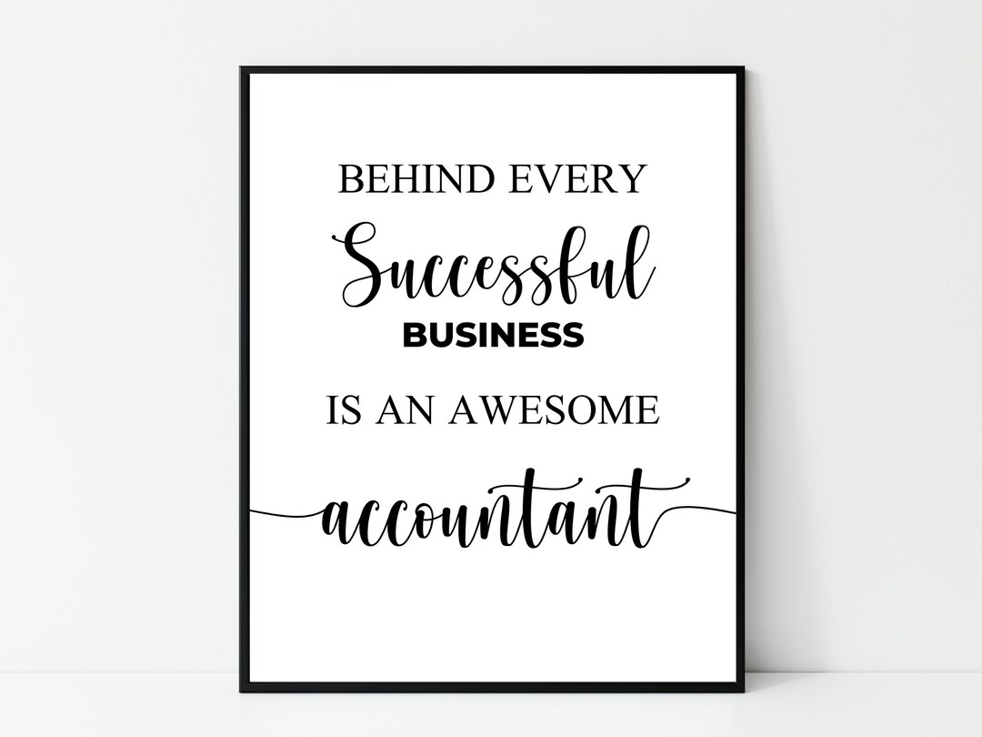 Accounting Office Decor Printable Wall Art Accounting Decor Etsy UK