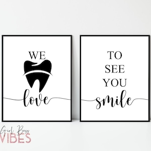 Dental Art, Printable Wall Art, Teeth Whitening, Dental Office Decor, Smile quote, Dental Office Print, Instant Download