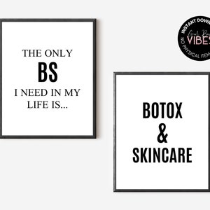 Botox and Fillers, Botox Posters, Printable Filler Quotes, Nurse Injector, Cosmetic Surgery Quotes, Download