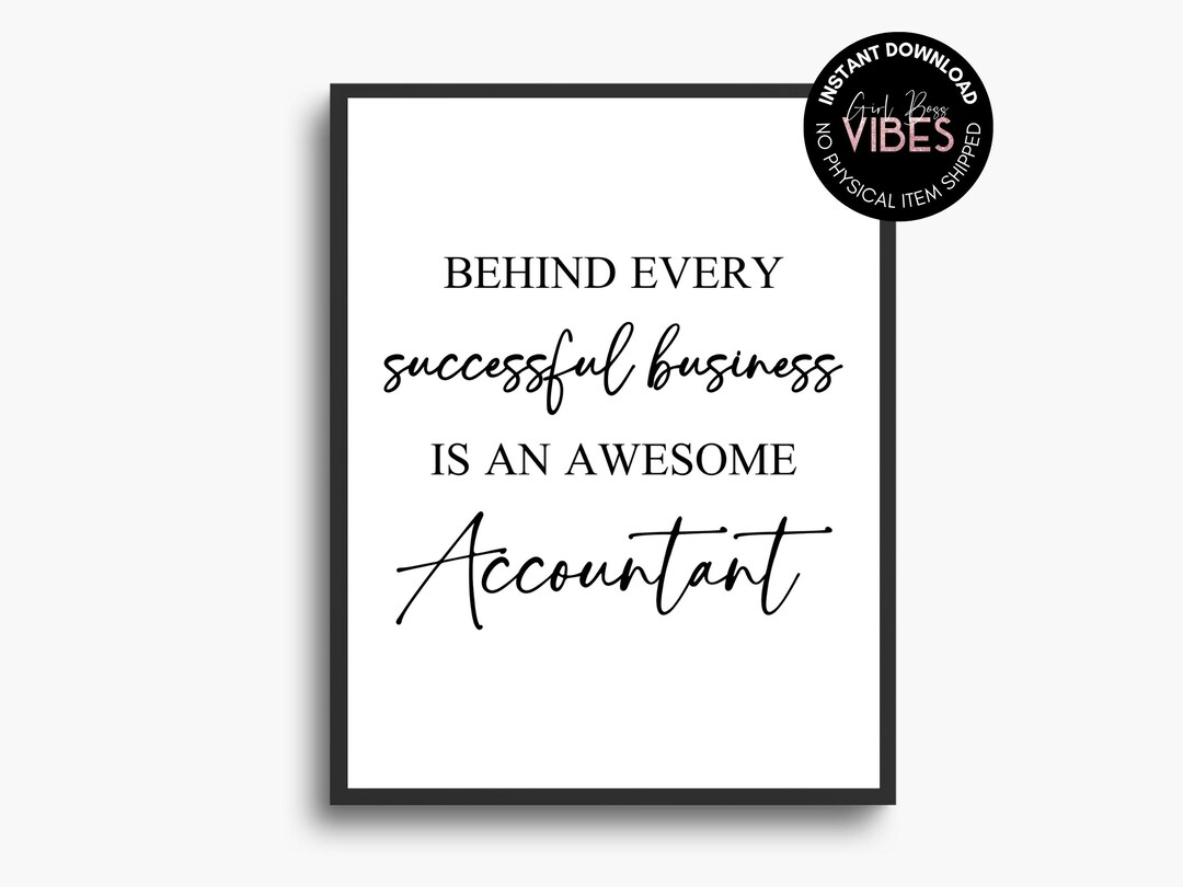 Accounting Office Decor, Printable Wall Art, Accounting Decor, Funny
