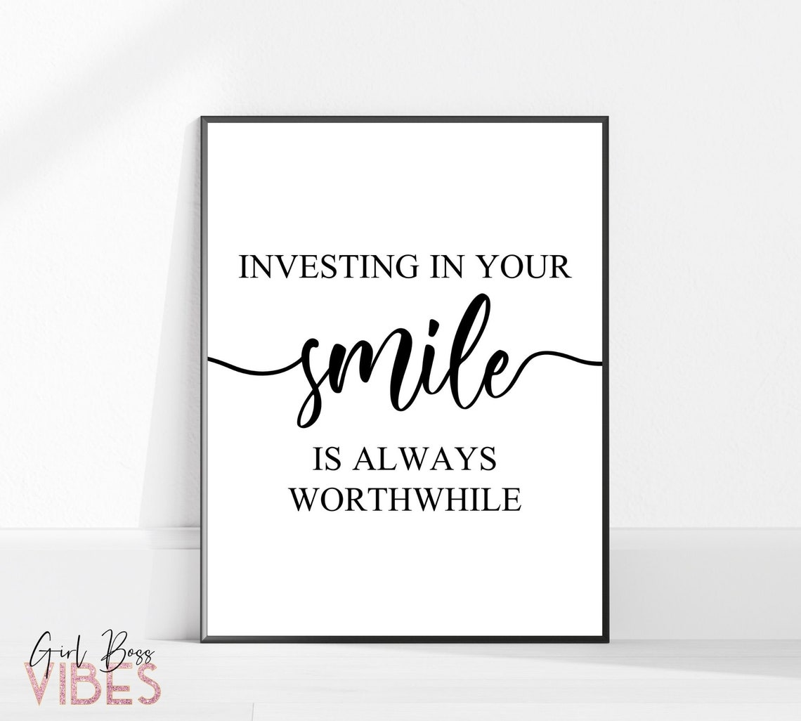 Dental Artwork Printable Wall Art Dental Hygienist Teeth - Etsy