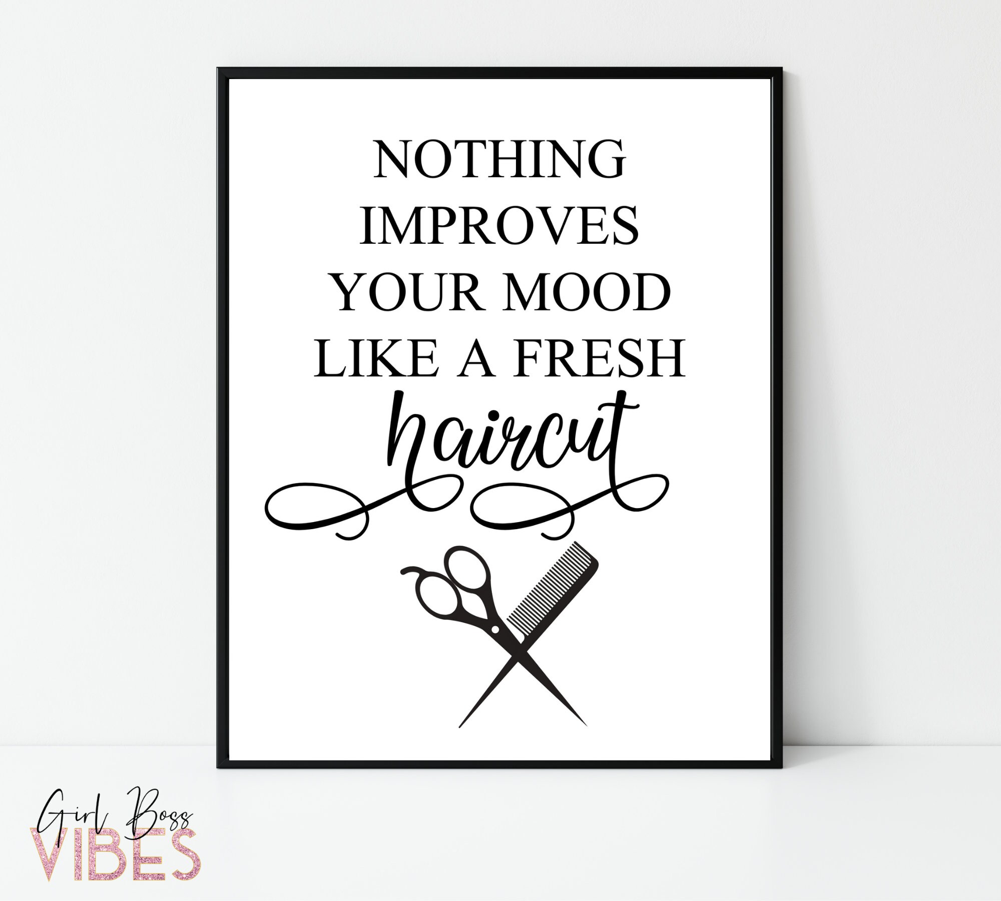 Haircut Poster Hair Salon Poster Hair Salon Wall Decor Etsy