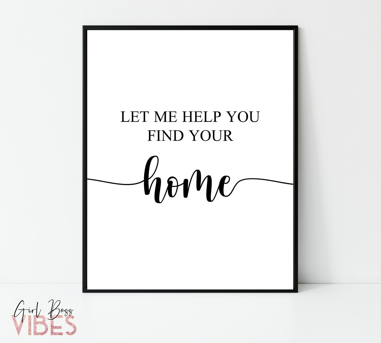 Real Estate Agent Buyer Quote Printable Wall Art Real Estate | Etsy