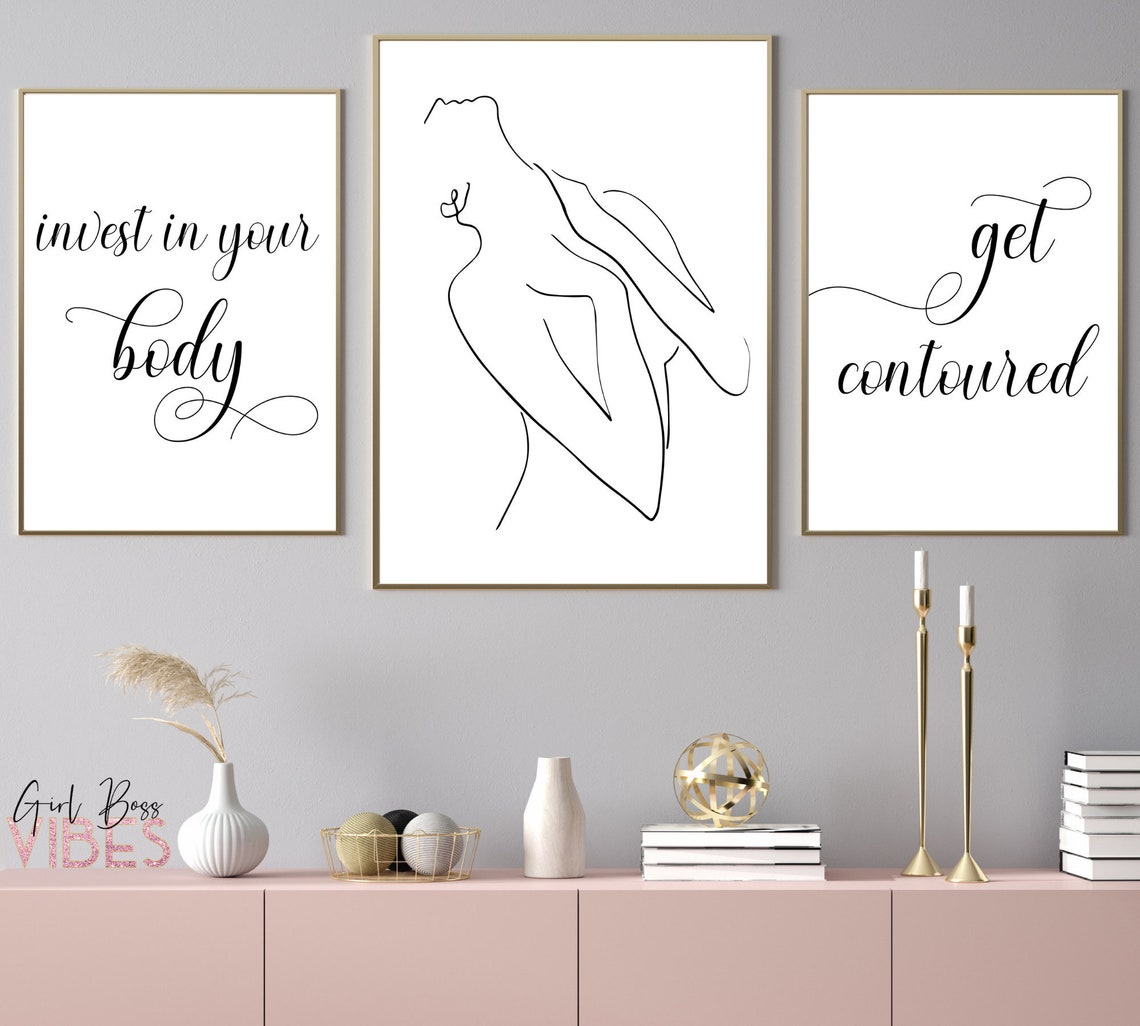 Body Contouring Printable Wall Art Instant Download Wall Etsy