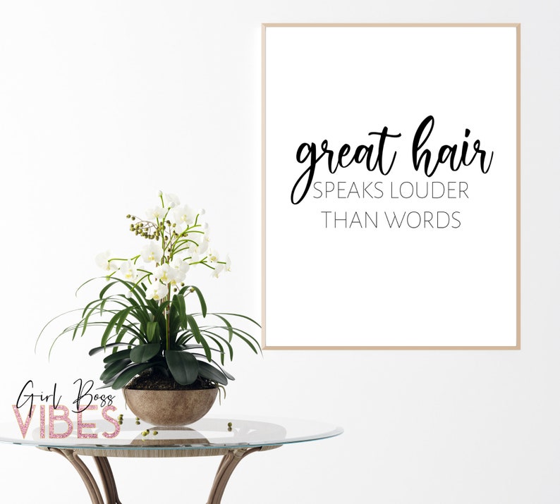 Hair Art Salon Suite Decor Ideas Hairdresser Poster Etsy