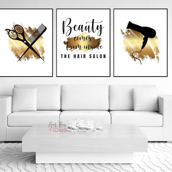 Hair Salon Decor Etsy