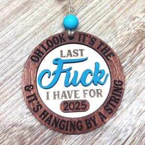 Sarcastic Christmas Ornament: Laser Cut, Hand Painted