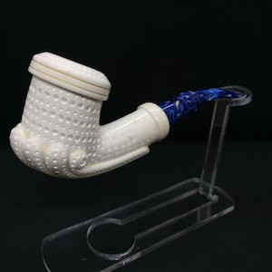 Lattice Freehand Meerschaum Pipe, The Best Block Meerschaum, Unsmoked Meerschaum,Special meerschaum pipe