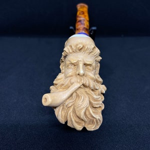 Dunhill Meerschaum Pipe, Hand Carved Pipe, Unsmoked Pipe, The Best Block Meerschaum, Solid Block Meerschaum Pipe,Smoking Meerschaum Pipe