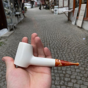 Billiard Pipe, Smooth Meerschaum Pipe, Handmade Meerschaum Pipes, Savran Pipes, Handmade Art, Block Meerschaum, Turkish Meerschaum