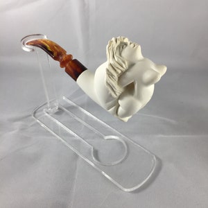 Deluxe Hand Carved Naked Lady Meerschaum Pipe, 100% Solid Block Meerschaum Pipe, Hand Carved Meerschaum Pipe,Meerschaum Pipe