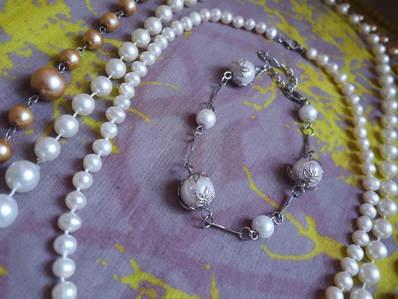 Box of Pearls; Vintage jewelry gift bundle set; c… - image 5