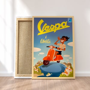 Vintage Style Luca Inspired Vespa E Libertà Screen | Etsy Hong Kong