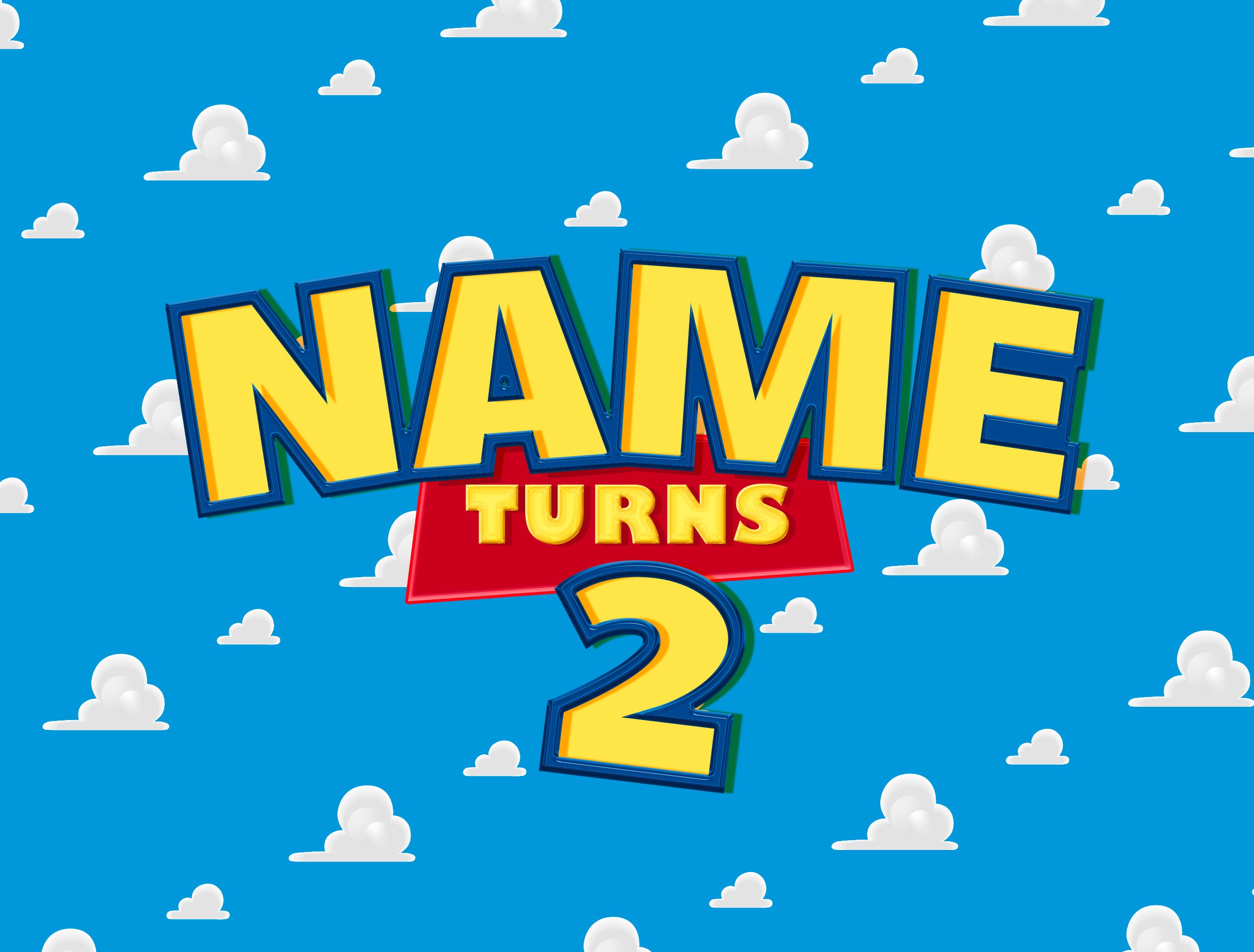 Custom TOY STORY Inspired Logo High Quality Image Etsy