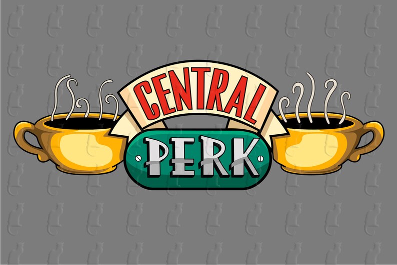 Central Perk Sign Logo Friends - Etsy